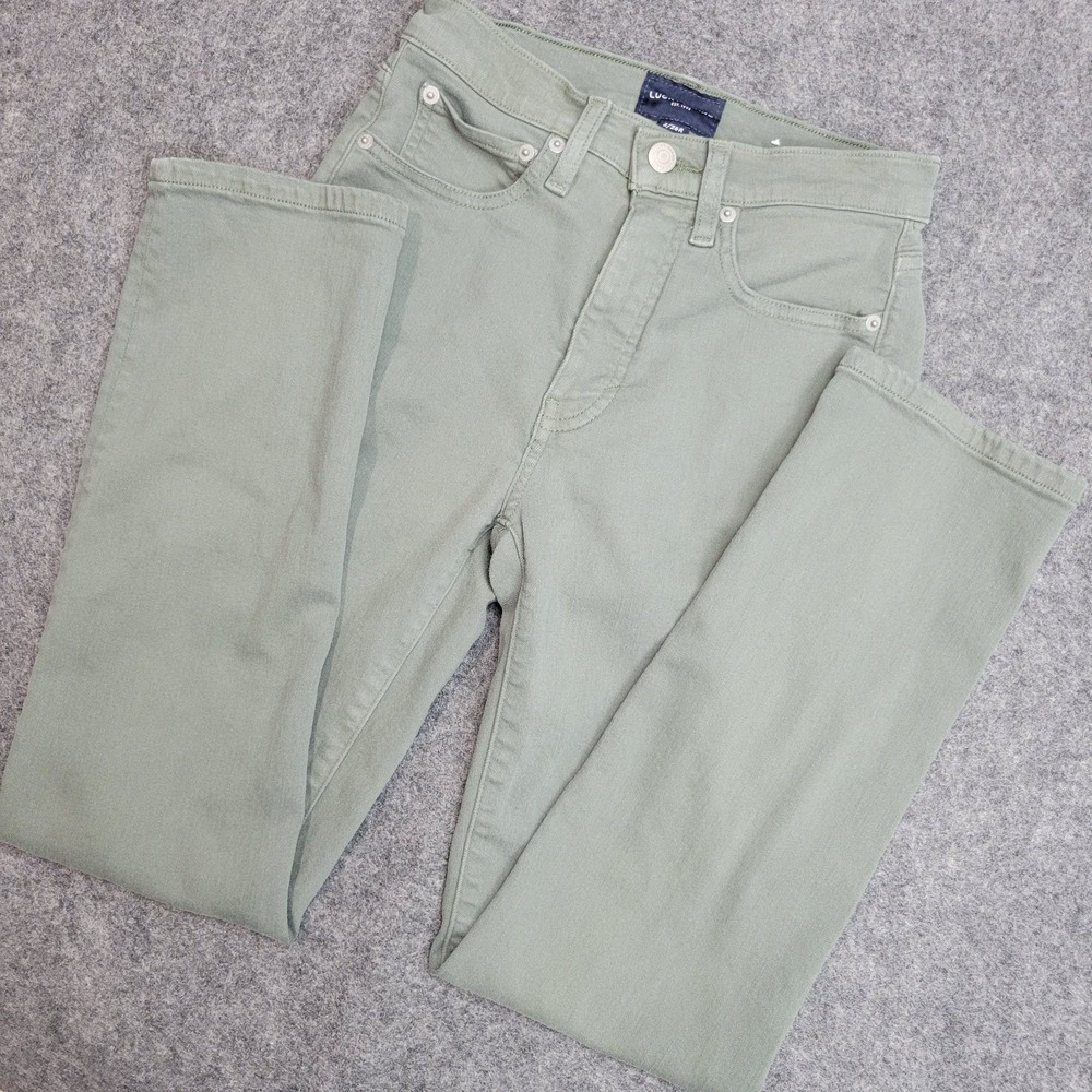 Luckyโ Brand Jeans Womens 2/26R Green Stretch Y2K Western Heritage City Slim
